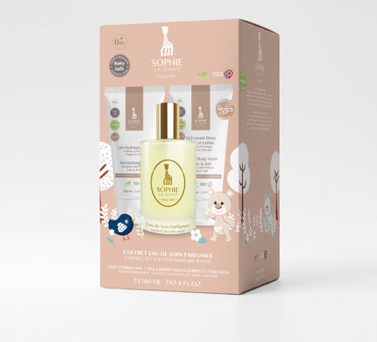 Coffret EAU DE SOIN 50 ML + LAIT HYDRATANT 100ML + GEL LAVANT DOUX 100ML