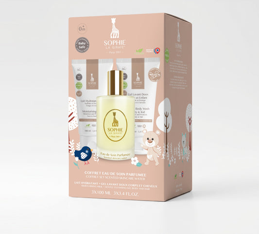 Coffret EAU DE SOIN 50 ML + LAIT HYDRATANT 100ML + GEL LAVANT DOUX 100ML