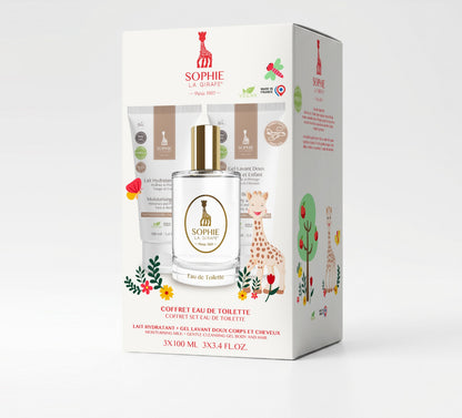 Coffret EAU DE TOILETTE 50 ML + LAIT HYDRATANT 100ML + GEL LAVANT DOUX 100ML