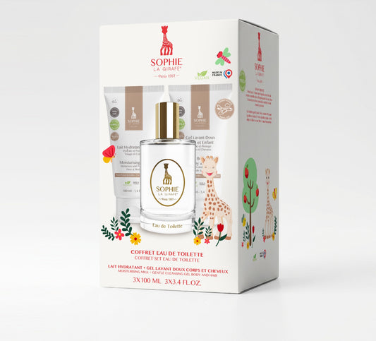 Coffret EAU DE TOILETTE 50 ML + LAIT HYDRATANT 100ML + GEL LAVANT DOUX 100ML